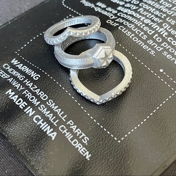 Rinfit Silicone Wedding Bands 3 Ring Set - Picture 5 of 6